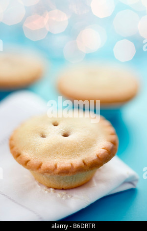 Mince pies on a kitchen surface. Stock Photo