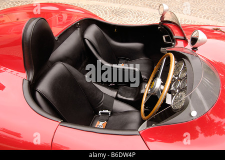 1953 ferrari 375 mm scaglietti spyder s/n 0366 am interior Stock Photo