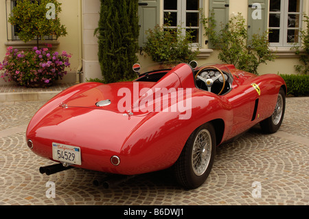 1953 ferrari scaglietti spyder 375 mm rear 3/4 view Stock Photo