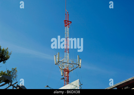 Thailand, Pattaya, Mobile phone base station antenna Stock Photo