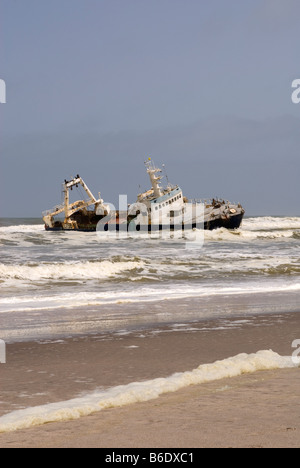 The Zeila shipwreck near Henties Bay on the Skeleton Coast of Namibia.