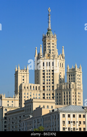 City architecture, Stalin era sky scraper (1950s), view from Moskva ...