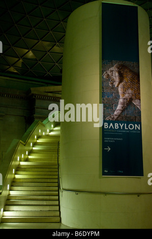 Advertising poster for the Babylon exhibition at the British Museum Stock Photo