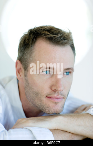 Thoughtful man Stock Photo