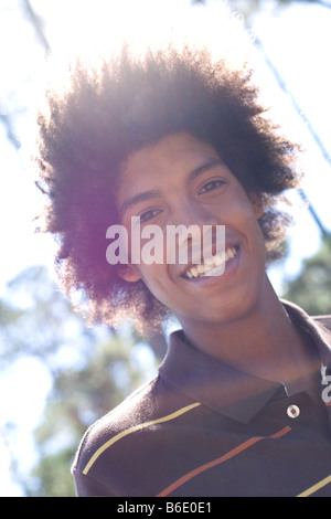Happy teenage male Stock Photo
