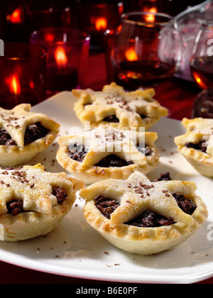 Chocolate mince pies editorial food Stock Photo
