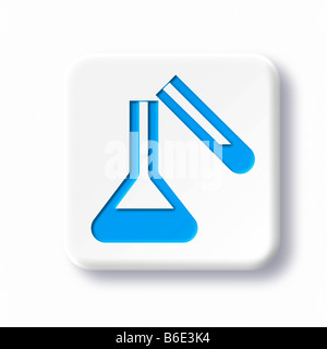 Laboratory symbol against white background Stock Photo