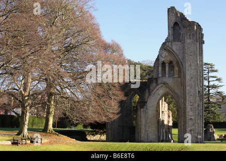 Glastonbury Abbey, Somerset, England, UK Stock Photo
