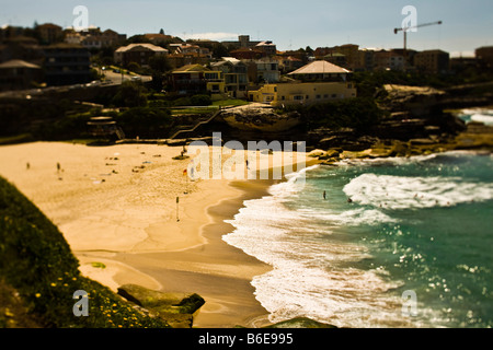 An overview of Bronte Beach in Sydney Australia Stock Photo