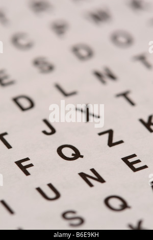 Letter alphabet letters random pattern grid code Stock Photo: 21213256 ...