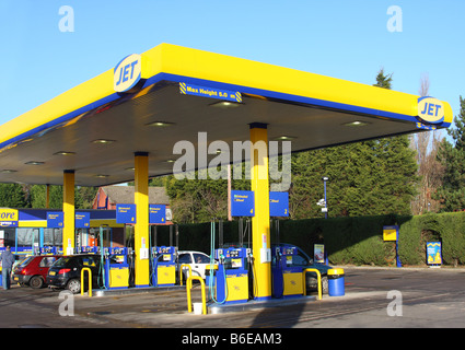 A Jet petrol station in a U.K. city. Stock Photo