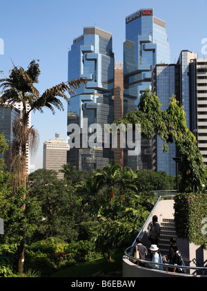 China Hong Kong Central Hong Kong Park Lippo Towers Stock Photo