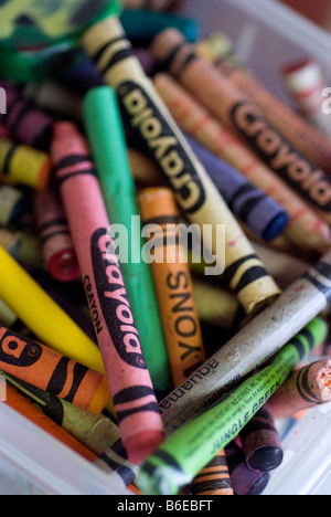 Box of crayons hi-res stock photography and images - Alamy