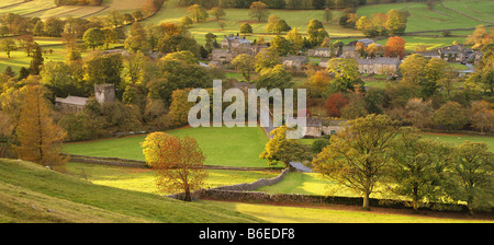 Autumn Colours at Arncliffe, Yorkshire Dales Stock Photo