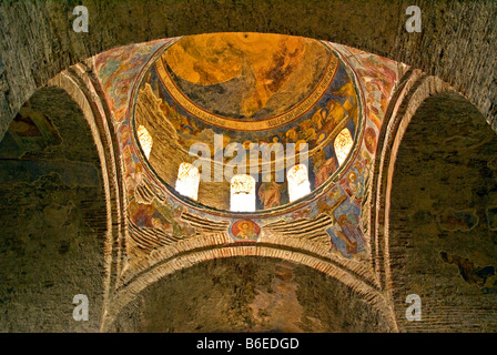 Trabzon's Aya Sofya (Church of the Holy Wisdom), Christian frescoes on vaulted ceiling and dome Stock Photo