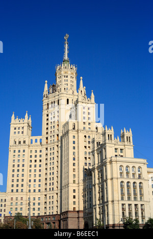 City architecture, Stalin era sky scraper (1950s), view from Moskva ...