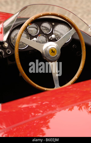 1953 ferrari 375 mm scaglietti spyder sterring wheel Stock Photo