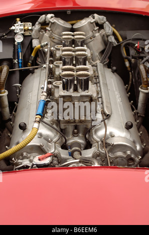 1953 ferrari 375 mm scaglietti spyder engine Stock Photo