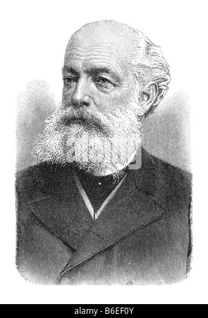Friedrich August Kekulé von Stradonitz, 7. September 1829 Darmstadt - 13. July 1896 Bonn Stock Photo