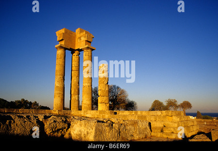 Remains of an antique city, Rhodes City, Rhodes Island, Greece, Europe Stock Photo