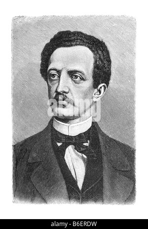 Ferdinand Lassalle, 11. April 1825 Breslau - 31. August 1864 Carouge near Genf, Swiss Stock Photo