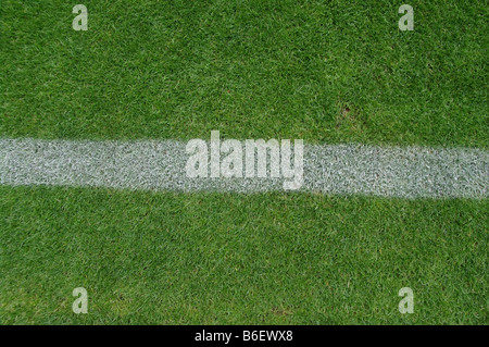 soccer field close ups of markings Stock Photo