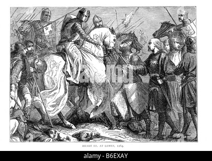 Henry III at lewes 1264 Second Barons' War Sussex Simon de Montfort ...