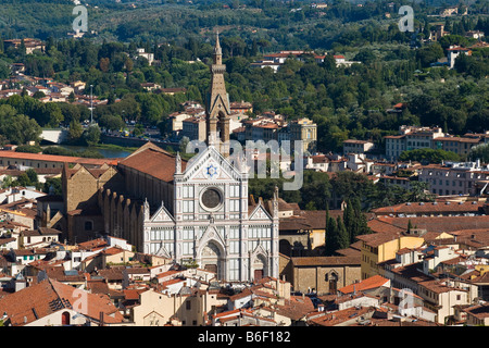 Basilica of the Holy Cross, Florence, Emilia Romagna, Italy, Europe Stock Photo