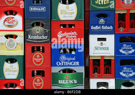 beer crates, Germany Stock Photo