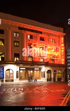 The Mousetrap by Agatha Christie in St Martins Theatre West End London United Kingdom Stock Photo