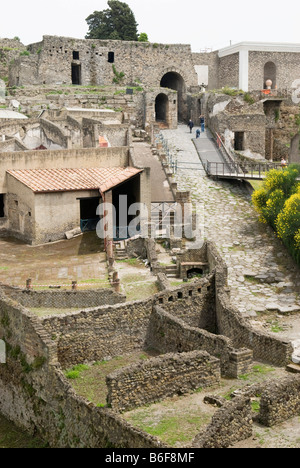 Ruins of the Roman city of Pompeii, Naples, Campania, Italy, Europe Stock Photo