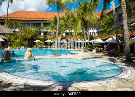 Tuban Beach Bali Swimming pool of the Santika Beach  Hotel Tuban  Kuta 