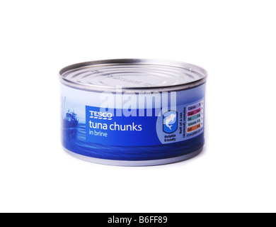 Dolphin Friendly Own Brand Supermarket Tin of Tuna Stock Photo