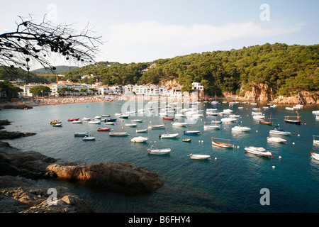Tamariu Bay, Costa Brava, Mediterranean Sea, Catalonia, Spain, Europe Stock Photo