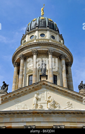 Deutscher Dom, German Cathedral on Gendarmenmarkt Square, Berlin, Germany, Europe Stock Photo