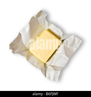 Butter in its packaging Stock Photo
