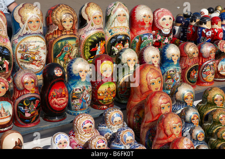 Matryoshka Dolls, Russia Moscow Stock Photo