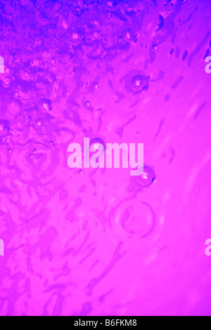Blue and violet water level background Stock Photo