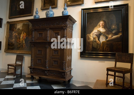 NETHERLANDS Noord Holland Amsterdam Rembrandthuis The Rembrandt House Museum - Entrance Hall Stock Photo