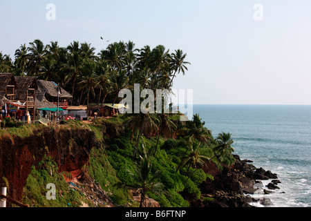 A cliff in Varkala,Kerala,India Stock Photo