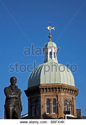 Robert Burns statue, Edinburgh Scotland Stock Photo