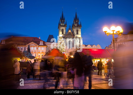 Christmas time in Prague, 2008 Stock Photo