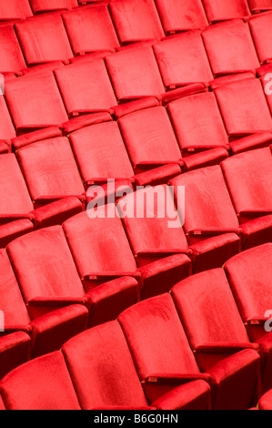 Ruben Dario National Theater Managua Nicaragua interior plush red velvet seats Central America Stock Photo