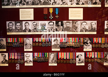 Medals including the Victoria Cross awarded for action at Arnhem during the Second World War Netherlands Stock Photo