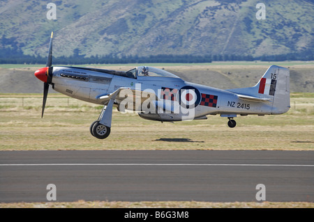 P 51 Mustang American Fighter Plane Stock Photo