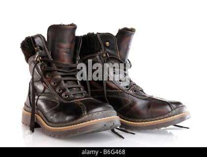 Leather boots Stock Photo