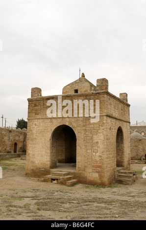 The Atashgah museum castle like former Hindu fire temple near Baku Azerbaijan Stock Photo