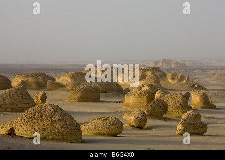 view of landscape, Wadi Al-Hitan (Whale Valley), Fayoum, Egypt Stock Photo