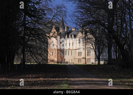 Brodie Castle in Forres Moray Scotland under the National Trust of Scotland Stock Photo