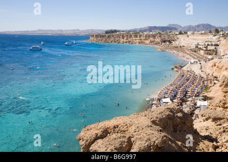 Rocky coastline at Sharm El Sheikh South Sinai Egypt Stock Photo